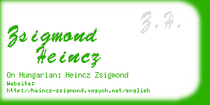 zsigmond heincz business card